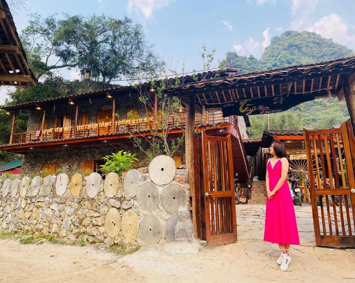 Tay Homestay Lang Da Co Khuoi Ky- Ban Gioc カオバン エクステリア 写真